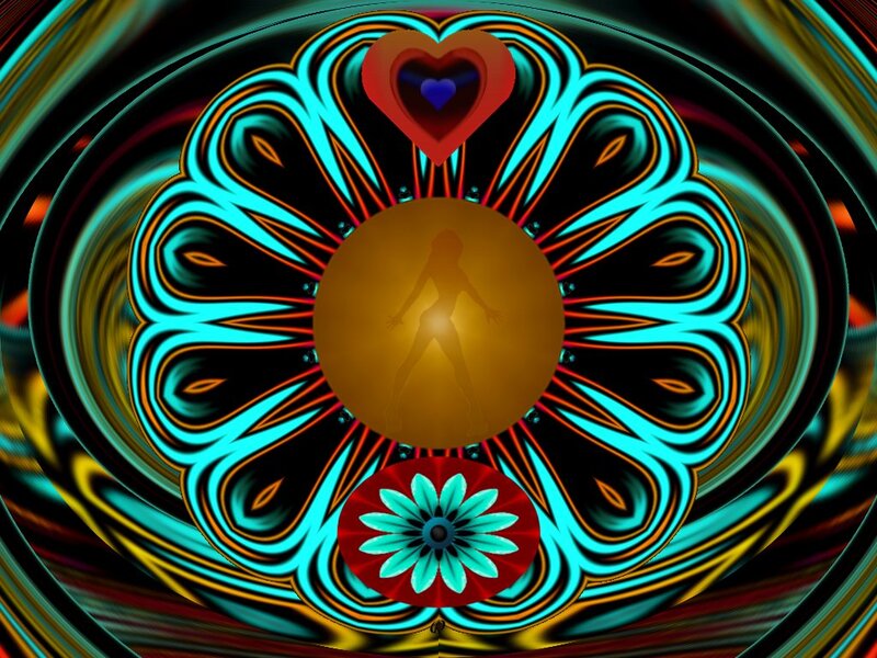 Silhouette in Mandala