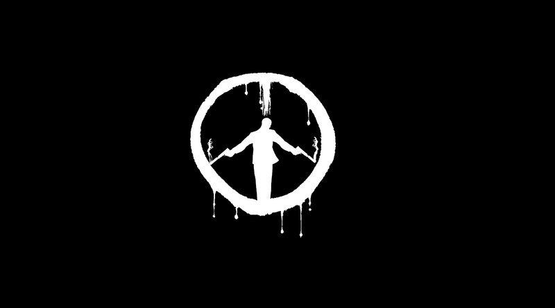 Silhouette in Peace Symbol