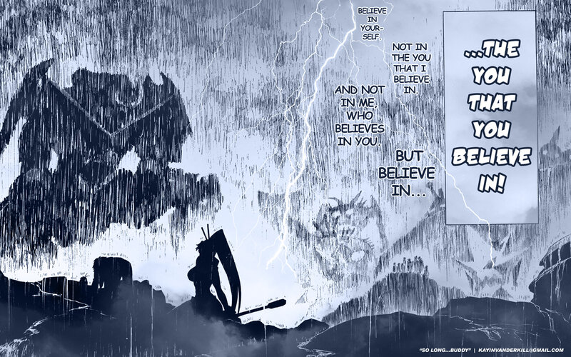 Silhouette in the storm
