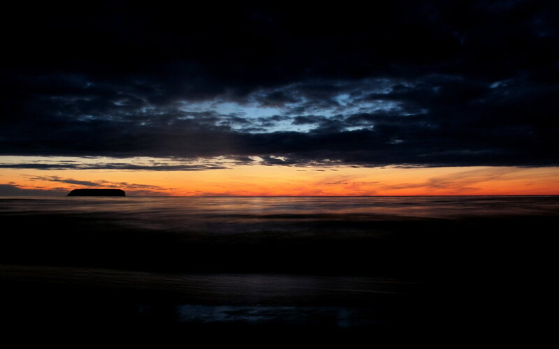 Silhouette Island at Sunset