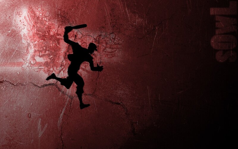 Silhouette of a baseball player