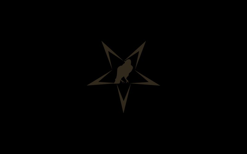 Silhouette of a Bird — Black, Dark