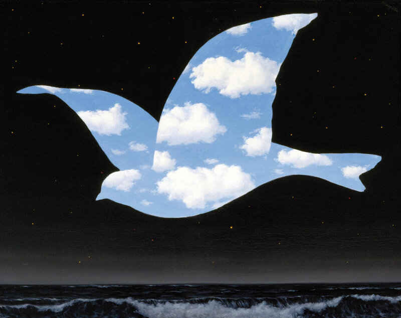 Silhouette of a Bird — Black, Dreamlike