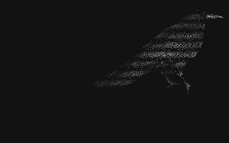 Silhouette of a Bird — Black
