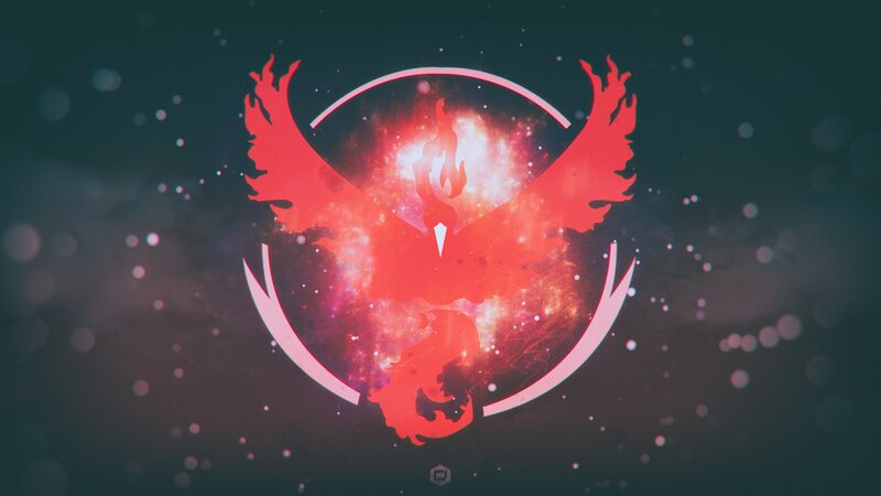 Silhouette of a Bird — Red, Dramatic