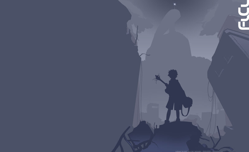 silhouette of a boy in ruins