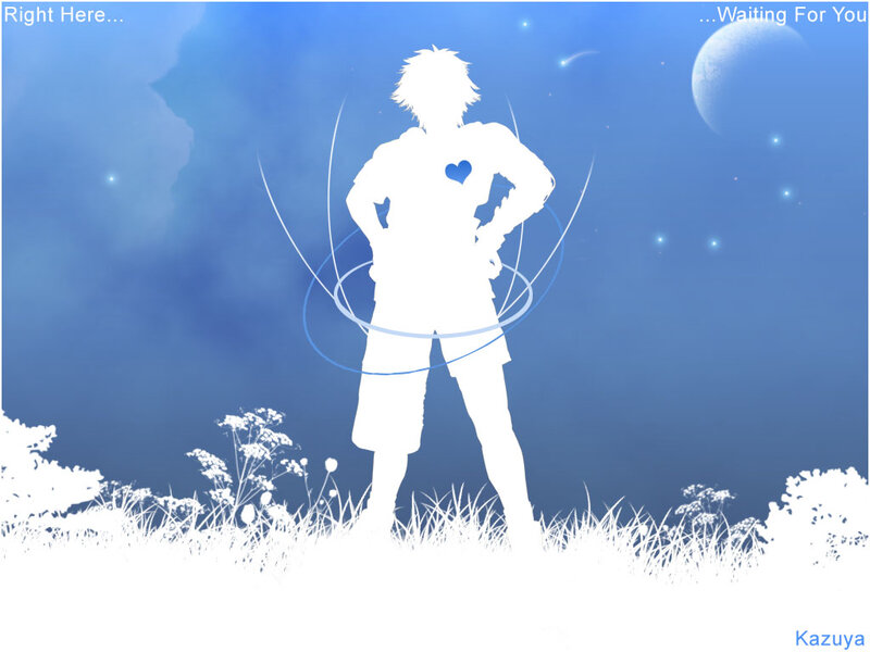 silhouette of a boy waiting