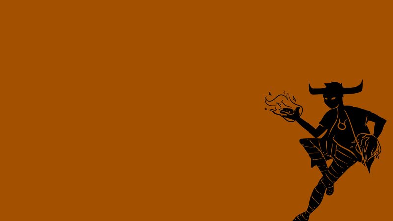 Silhouette of a Bull-headed Figure