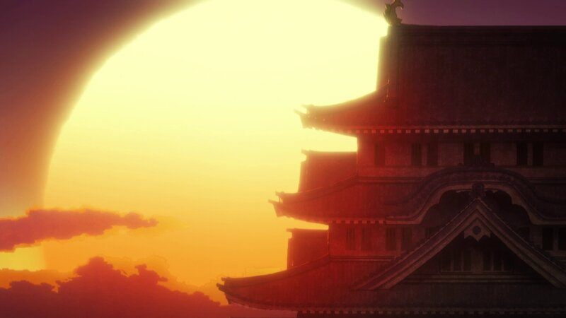 Silhouette of a Castle — Orange