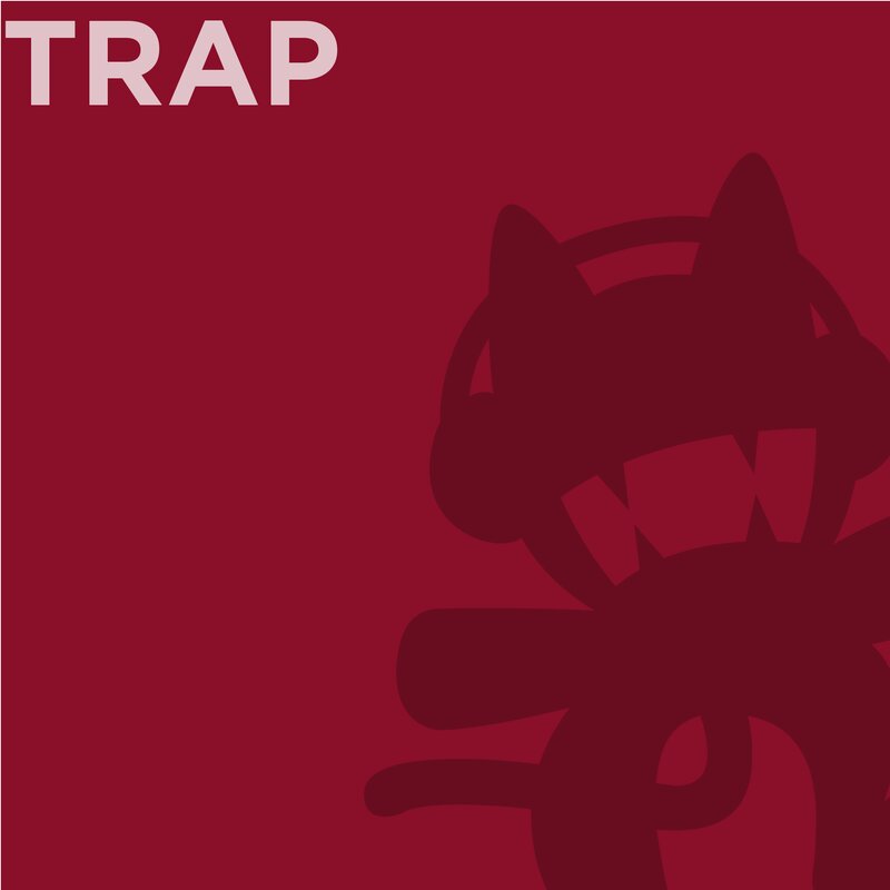 Silhouette of a Cat — Red, Minimalist, Vector Art