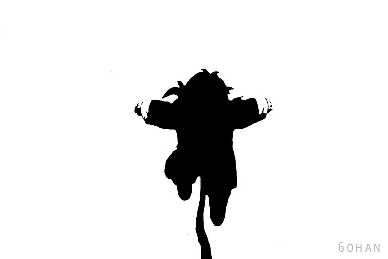 silhouette of a character