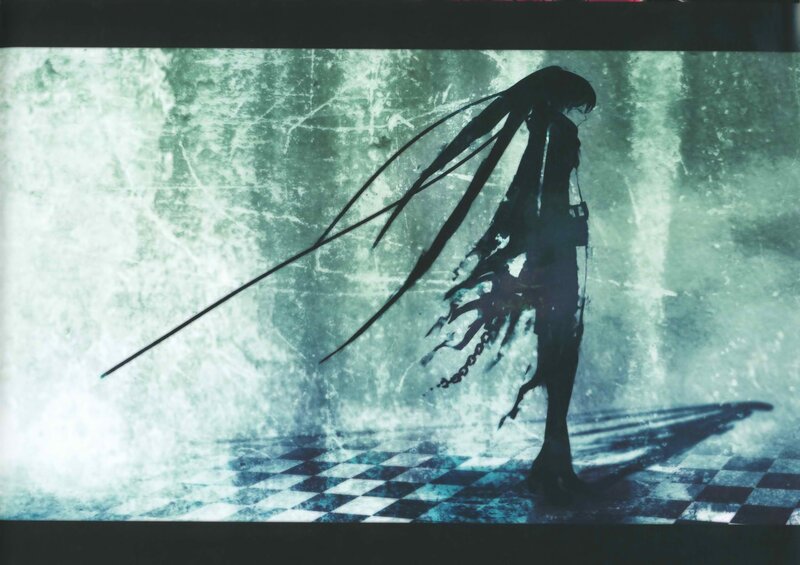 Silhouette of a Character — Black, Dramatic, Anime, Long Hair