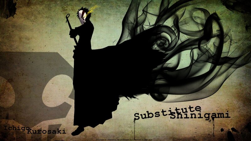 Silhouette of a Character — Black, Dramatic, Anime