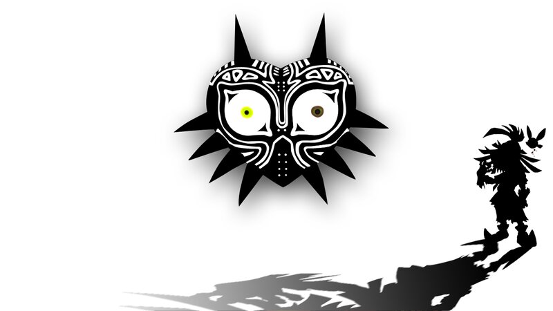 Silhouette of a Character — Black, Dramatic, Digital Art, Mask