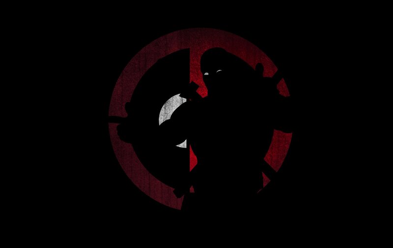 Silhouette of a Character — Black, Dramatic, Digital Art, Shield
