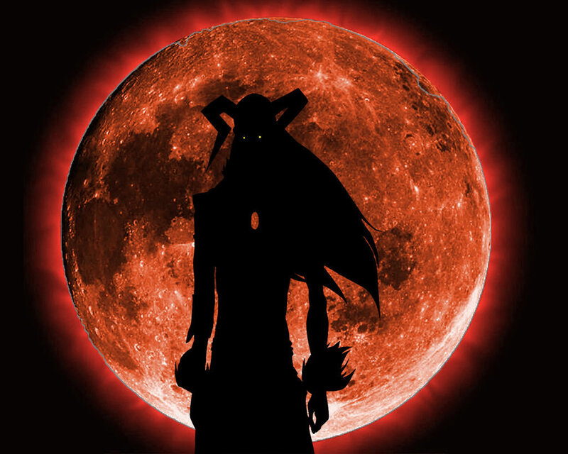Silhouette of a Character — Black, Dramatic, Night, Digital Art