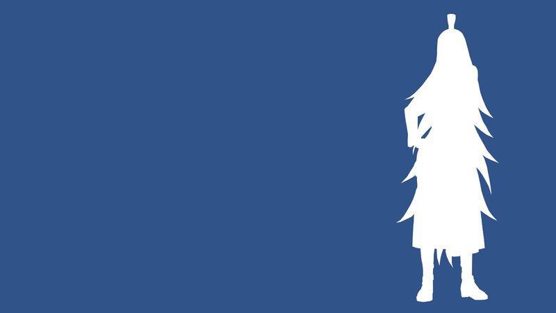 Silhouette of a Character — Blue, Dramatic, Anime
