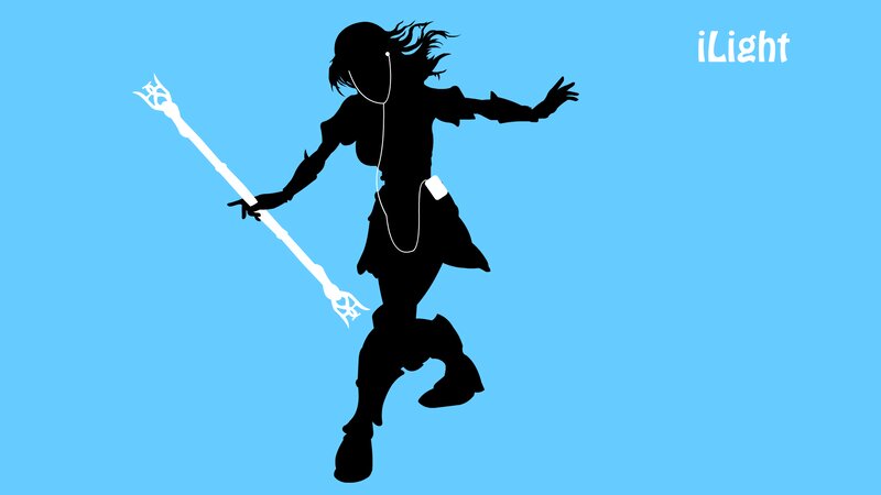 Silhouette of a Character — Blue, Dynamic