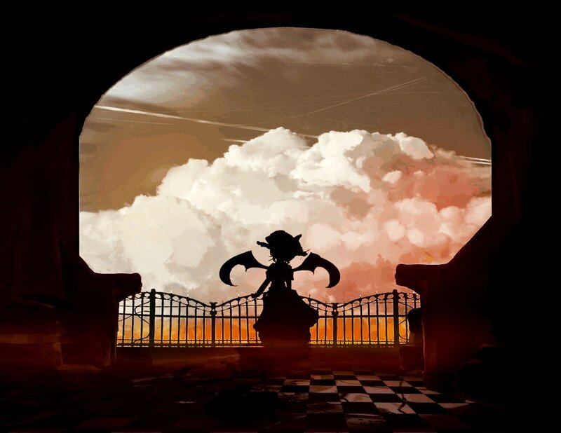 Silhouette of a Character — Brown, Dramatic, Sunset
