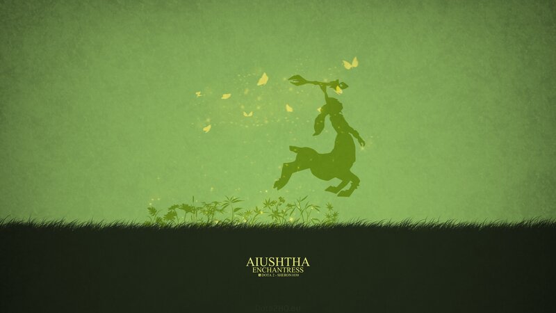 Silhouette of a Character — Green, Serene