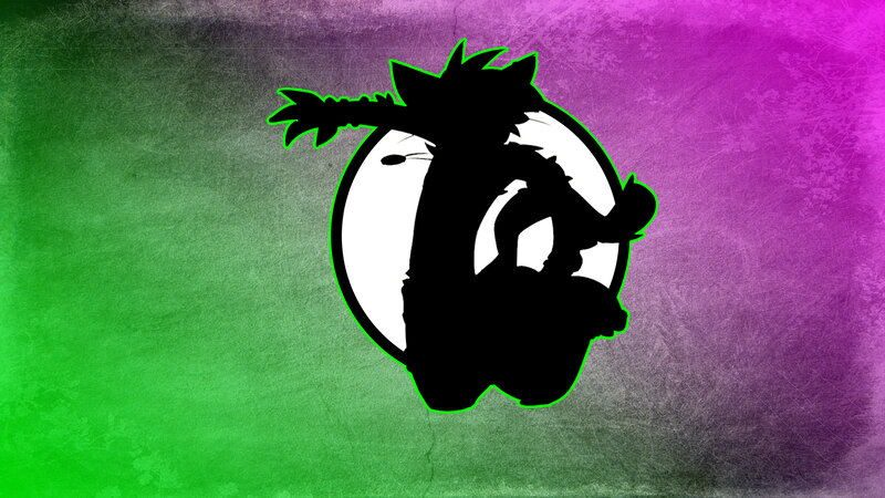 Silhouette of a Character — Green, Vibrant