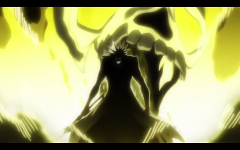 silhouette of a character in yellow light