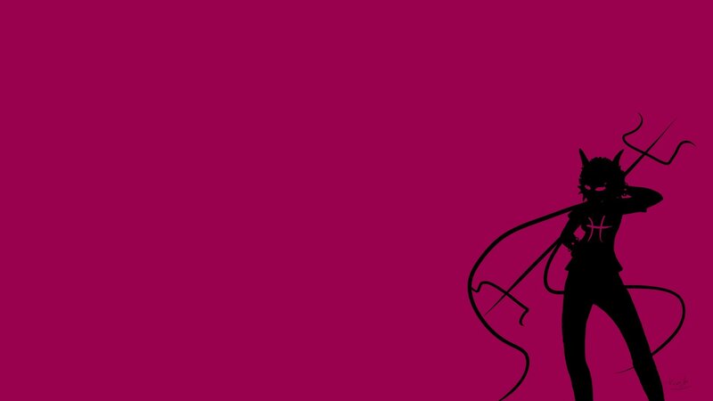 Silhouette of a Character — Magenta, Dramatic
