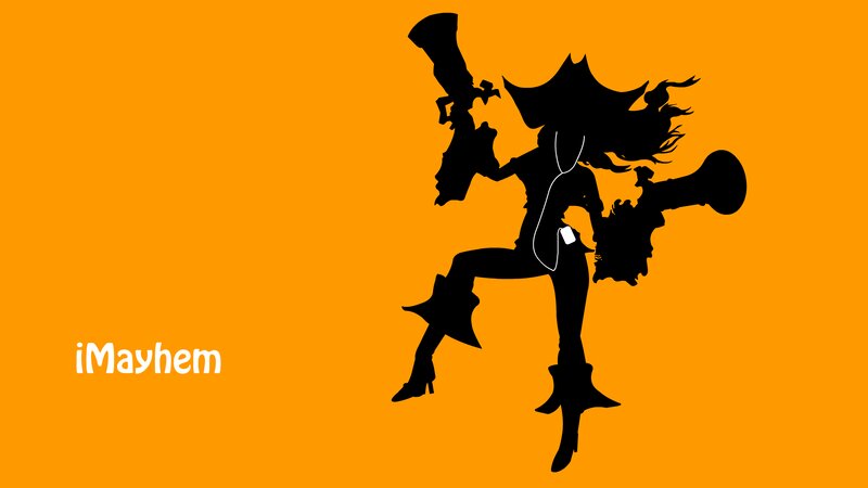 Silhouette of a Character — Orange, Dynamic