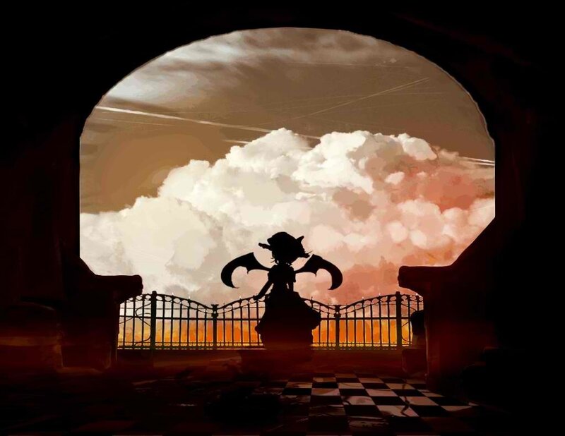 Silhouette of a Character — Orange