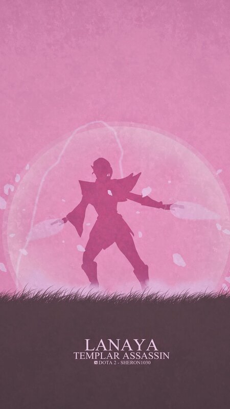 Silhouette of a Character — Pink, Dramatic, Night