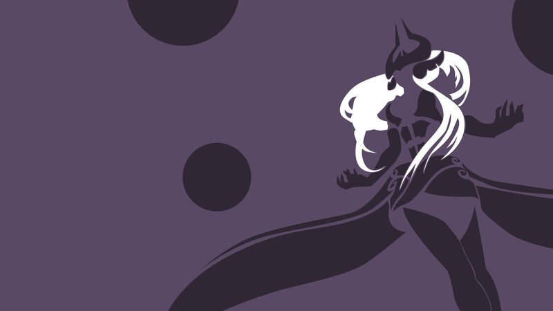 Silhouette of a Character — Purple, Dramatic, Night