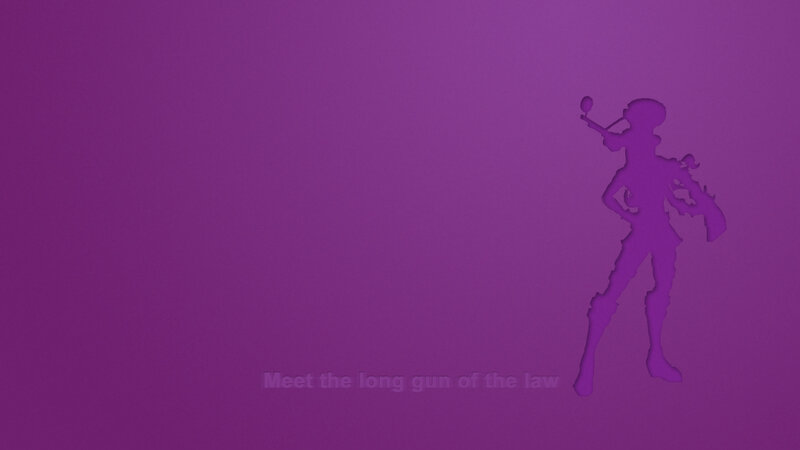Silhouette of a Character — Purple, Dramatic