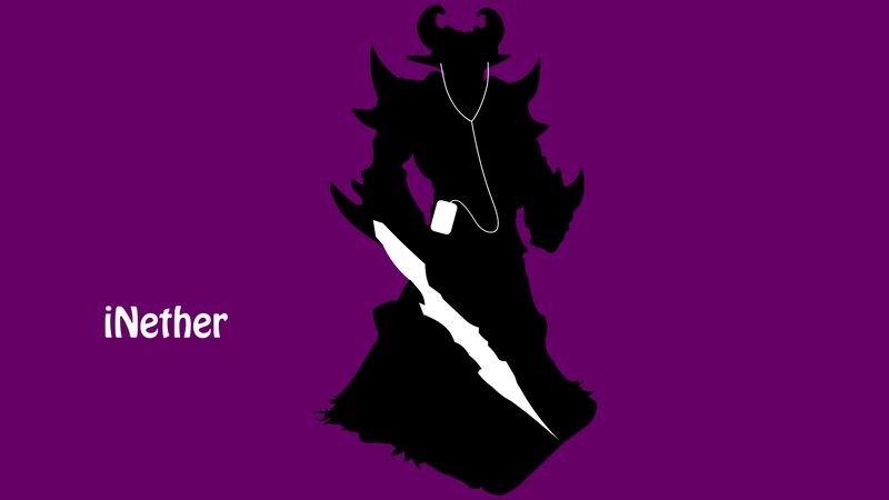 Silhouette of a Character — Purple, Dramatic, Vector Art