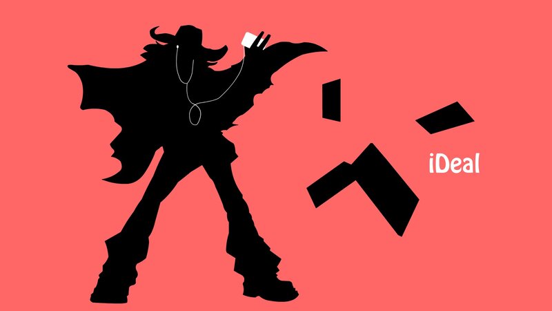 Silhouette of a Character — Red, Dynamic, Vector Art