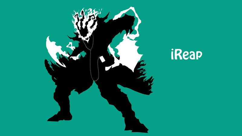 Silhouette of a Character — Teal, Dramatic, Digital Art, Flames