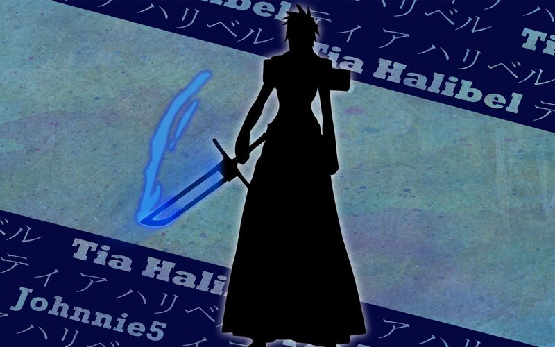 Silhouette of a character with a sword