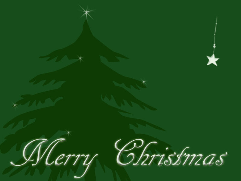 Silhouette of a Christmas Tree