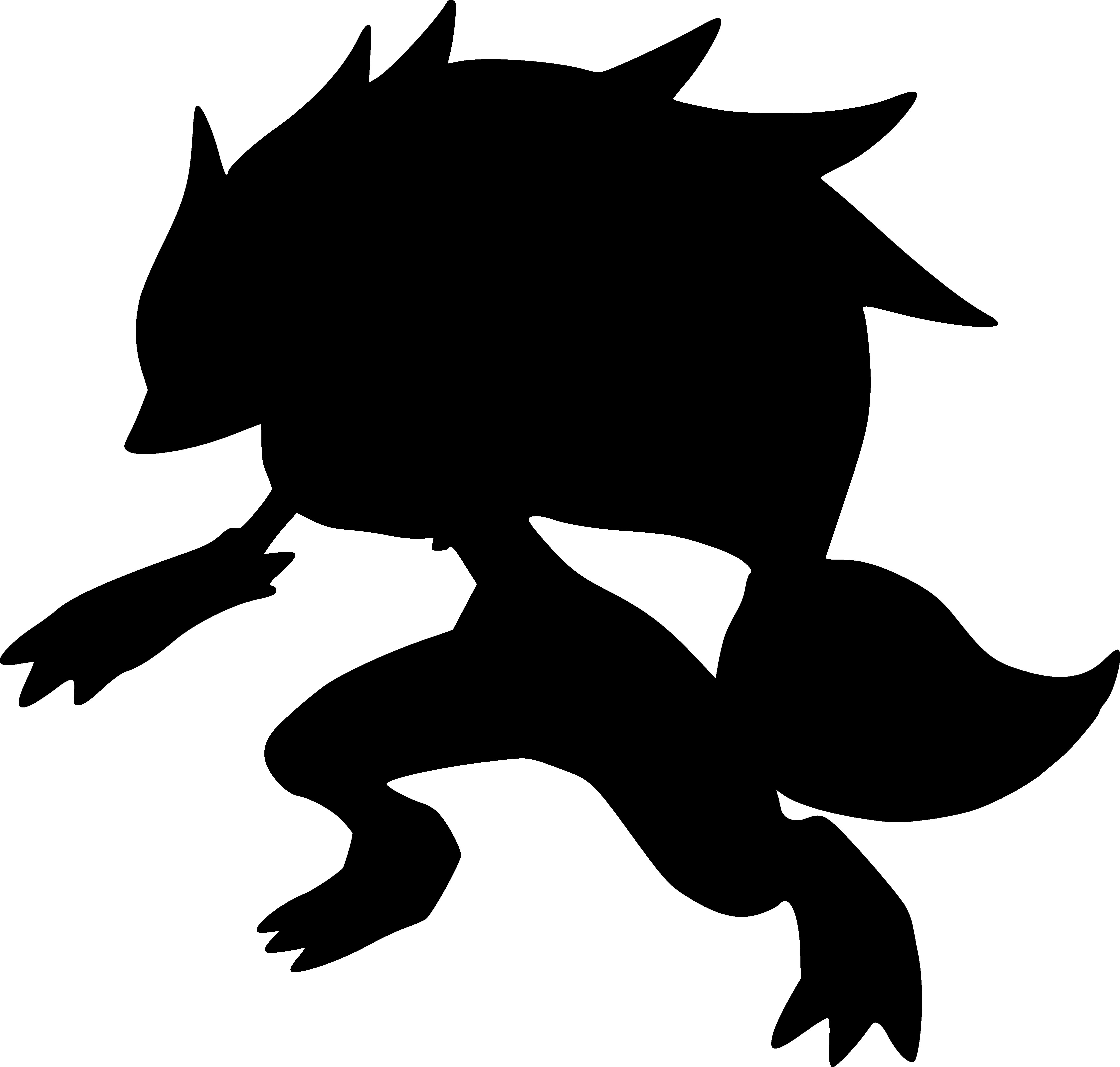 silhouette of a creature