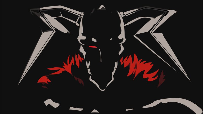 Silhouette of a Creature — Black, Dramatic, Digital Art