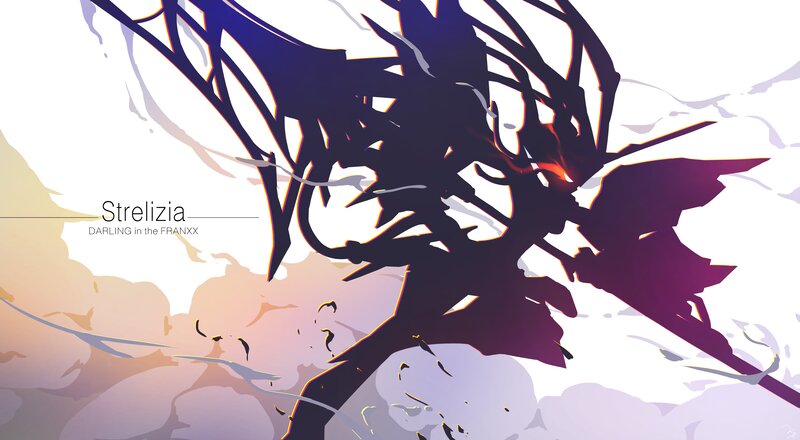 Silhouette of a Creature — Black, Dramatic, Sunset, Digital Art
