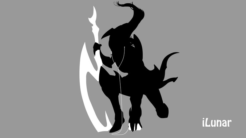 Silhouette of a Creature — Black, Dramatic