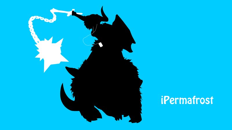 Silhouette of a Creature — Blue, Dramatic