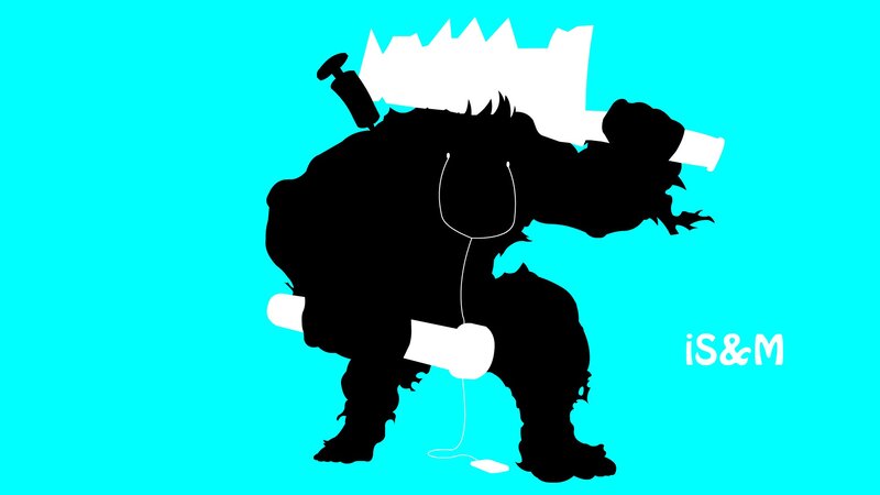 Silhouette of a Creature — Cyan