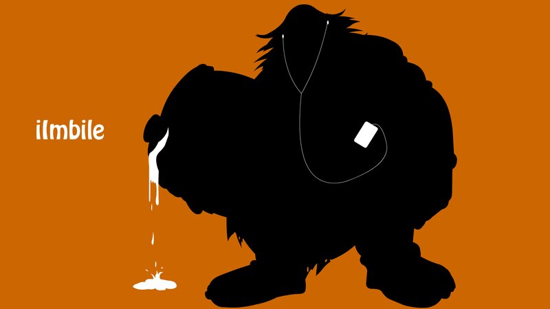 Silhouette of a Creature — Orange