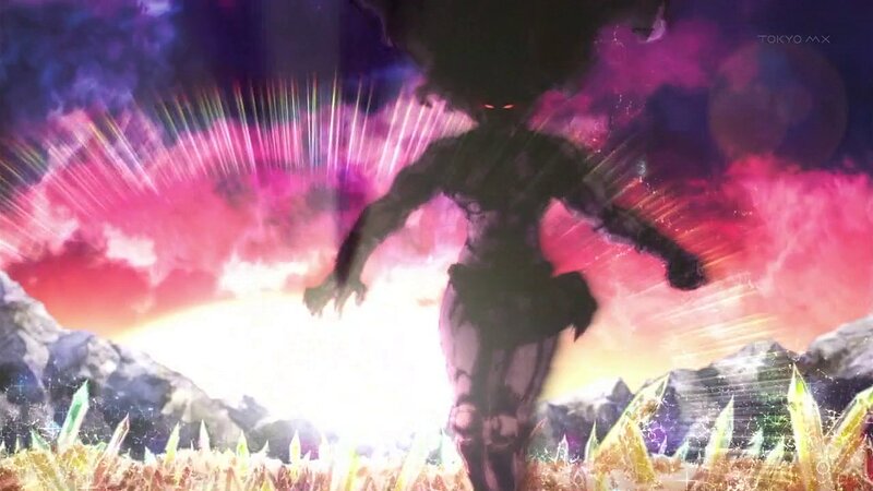 Silhouette of a Creature — Purple, Dramatic, Anime
