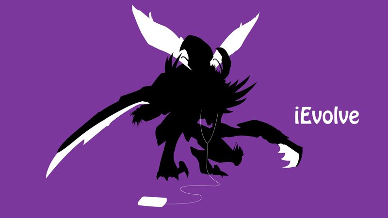 Silhouette of a Creature — Purple, Dramatic, Vector Art