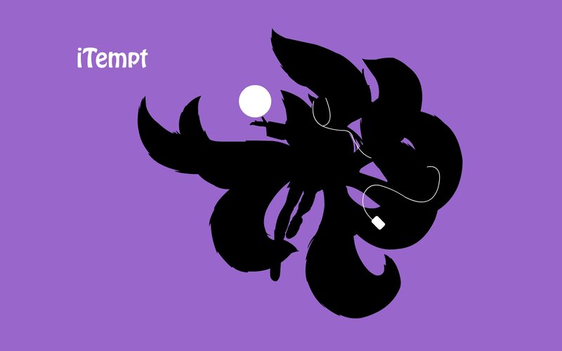 Silhouette of a Creature — Purple, Minimalist