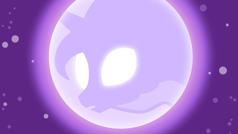 Silhouette of a Creature — Purple, Mystical