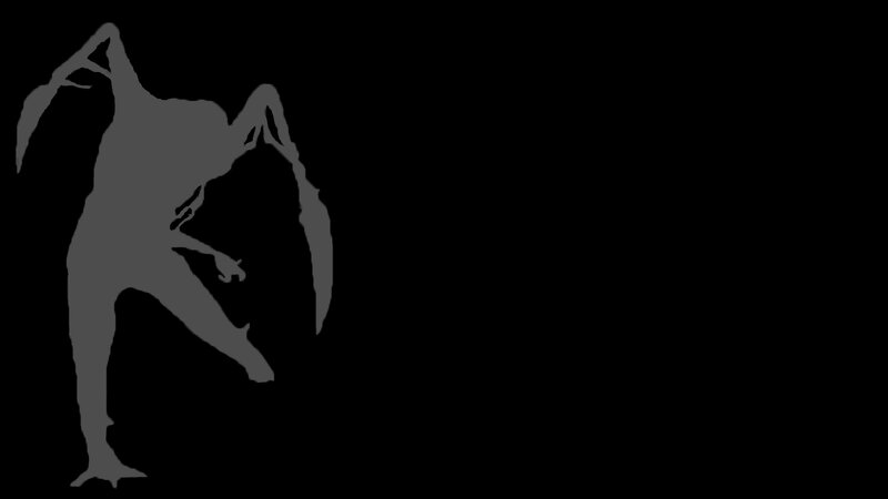 silhouette of a creature