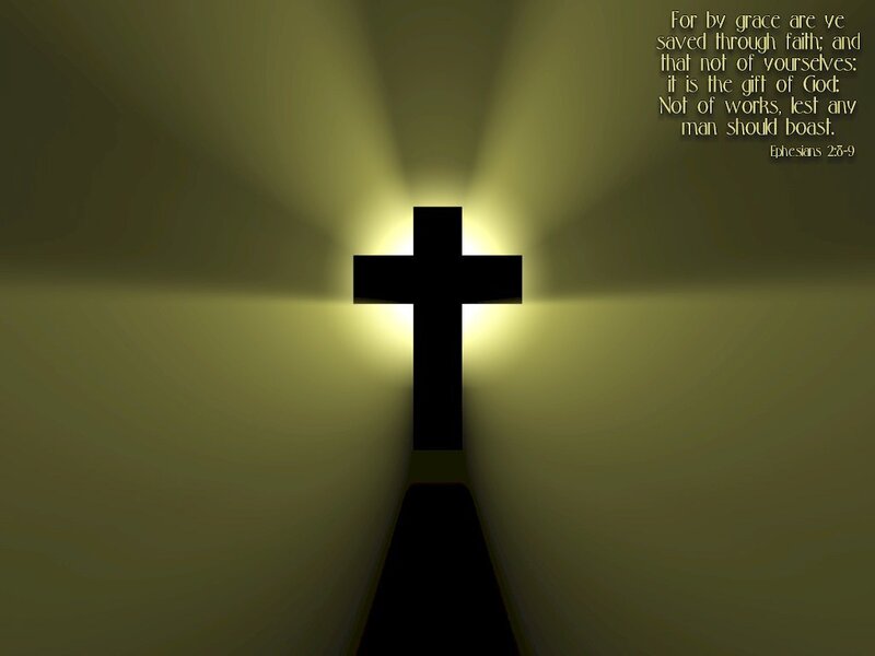 Silhouette of a Cross — Black